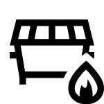 Dumpster Fire Solid SVG Icon